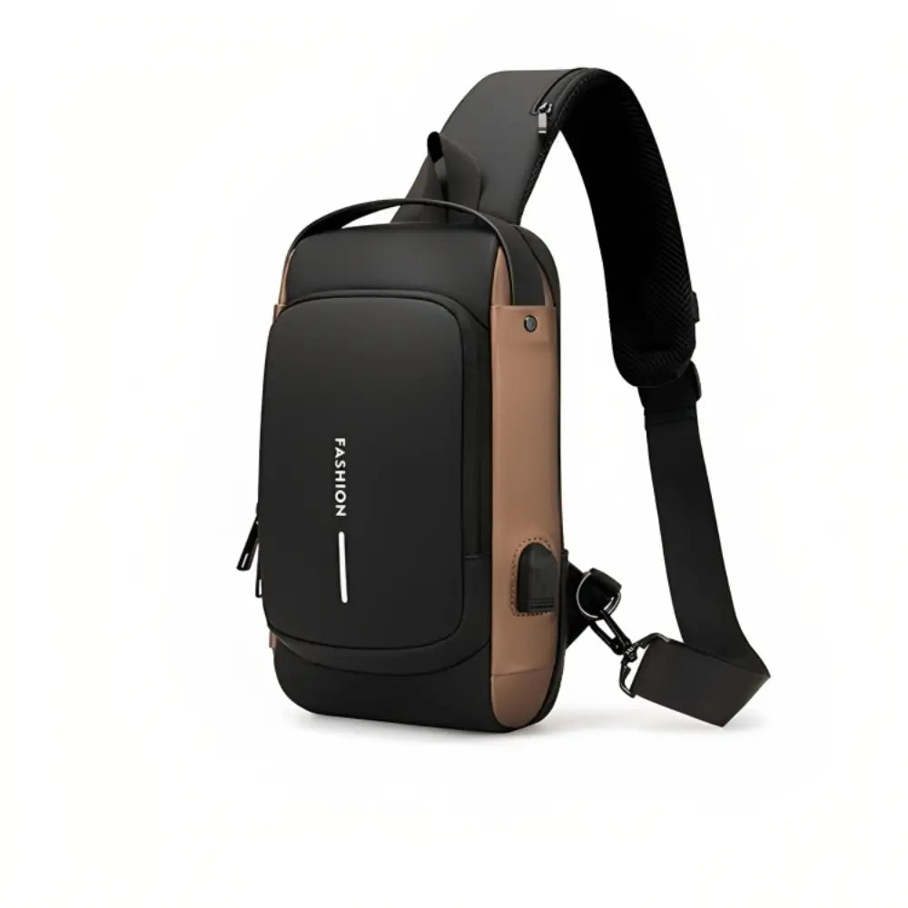 Seliore - Men’s Waterproof Crossbody Bag with Security Lock and USB Charging Port