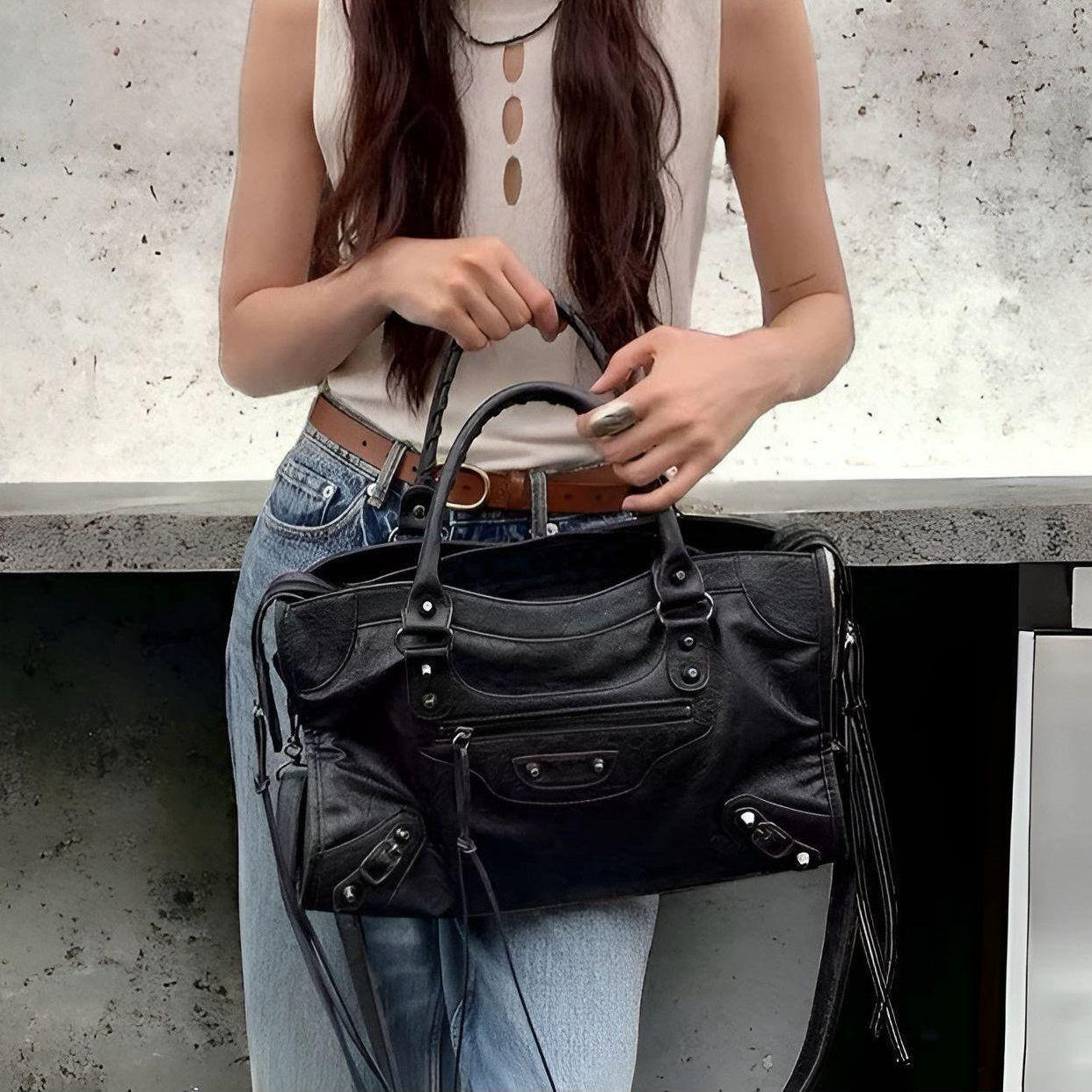 Seliore – Women’s PU Leather Shoulder Handbag with Large Main Compartment