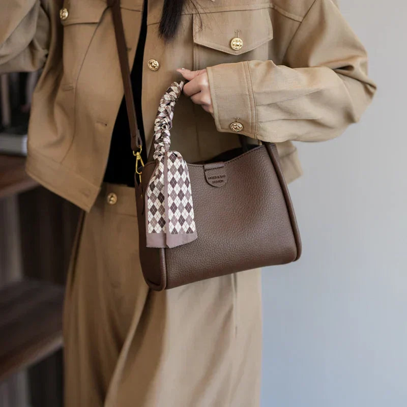 Seliore – Women’s Lychee Texture PU Leather Crossbody Handbag