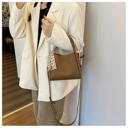 Seliore – Women’s Lychee Texture PU Leather Crossbody Handbag