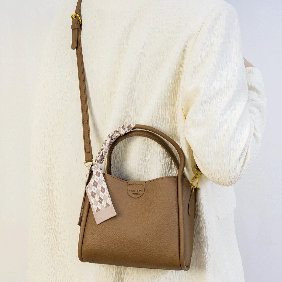 Seliore – Women’s Lychee Texture PU Leather Crossbody Handbag