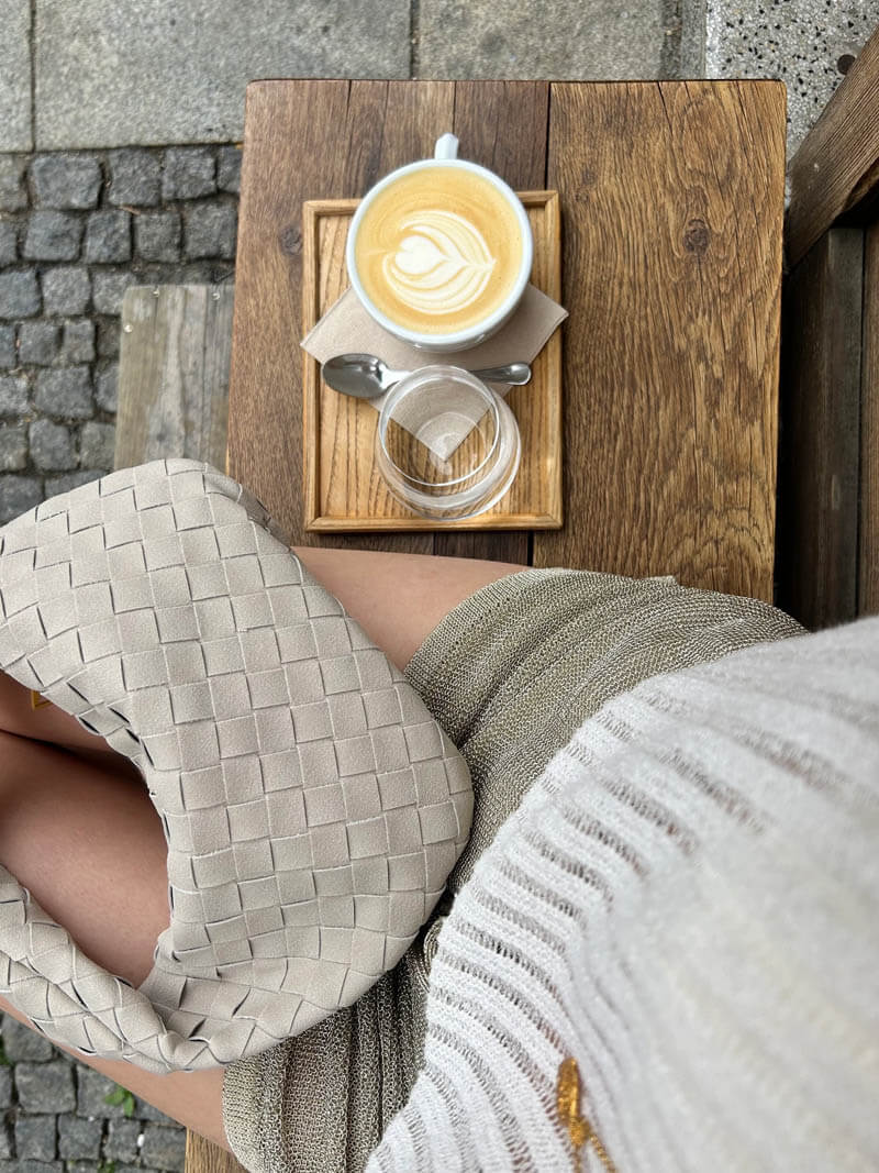 Seliore – Women’s Mini Suede Shoulder Bag with Woven Knot Design