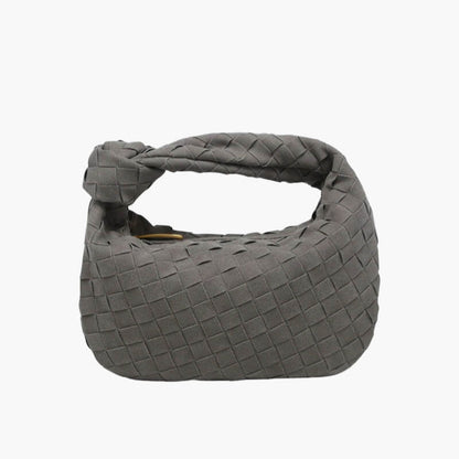 Seliore – Women’s Mini Vegan Suede Shoulder Bag with Woven Knot Design